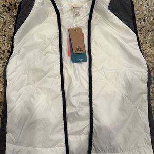 Prana Women's Vest, White/Black